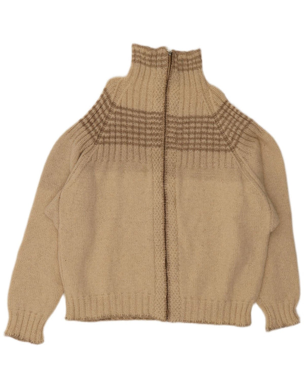 Sweter męski w stylu vintage, duży, beżowy