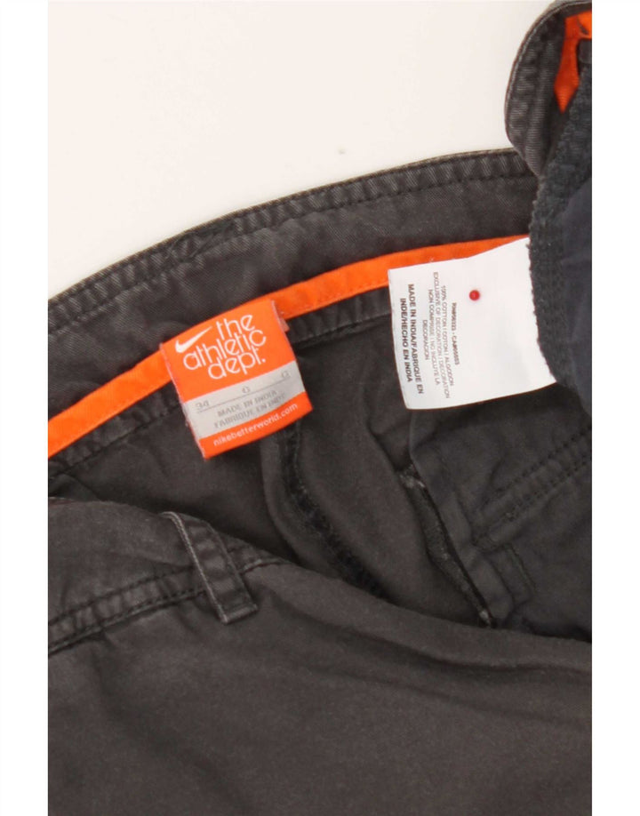 Męskie spodenki cargo Nike W34, duże, szare, bawełniane