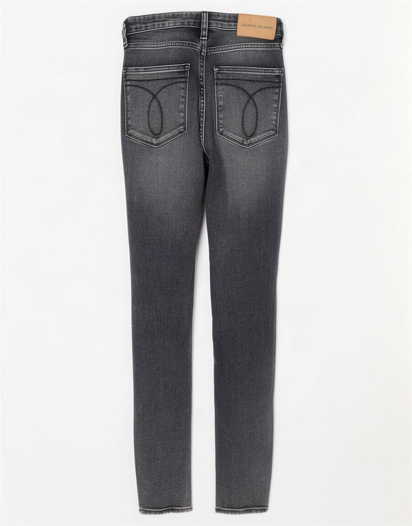 Damskie jeansy skinny Calvin Klein W26 L27 Szara bawełna