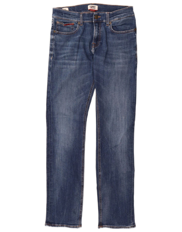 Męskie jeansy slim fit Tommy Hilfiger W30 L32 Niebieskie bawełniane