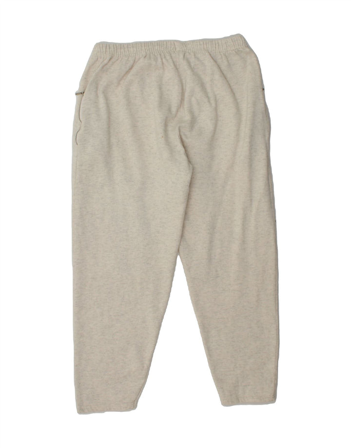 VINTAGE Mens Graphic Tracksuit Trousers Large Grey Flecked Vintage Vintage and Second-Hand Vintage from Messina Hembry 