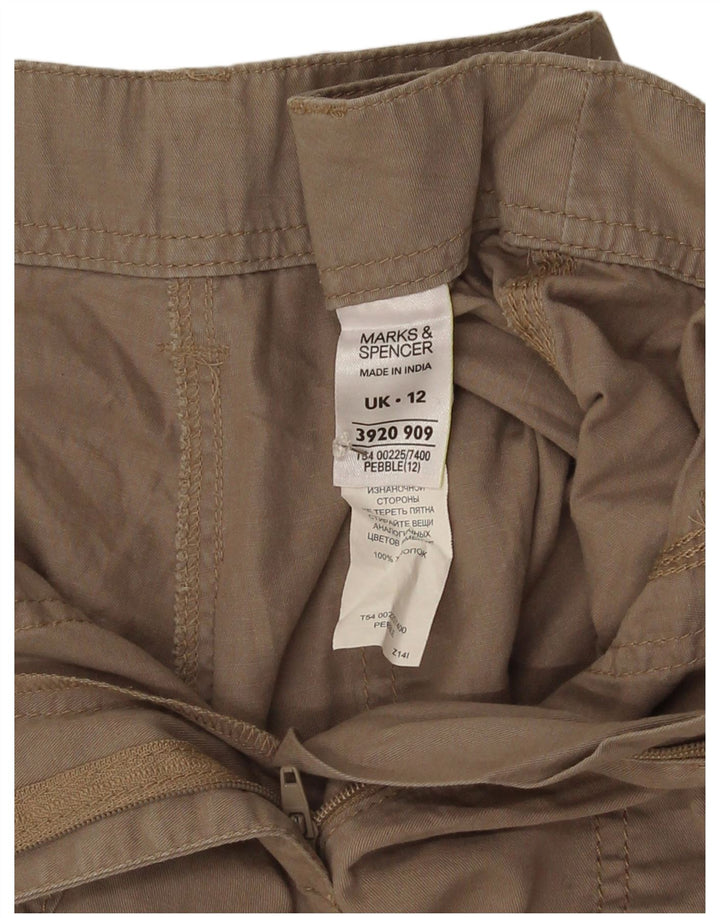 Damskie szorty Marks & Spencer UK 12 Medium W30, szara bawełna