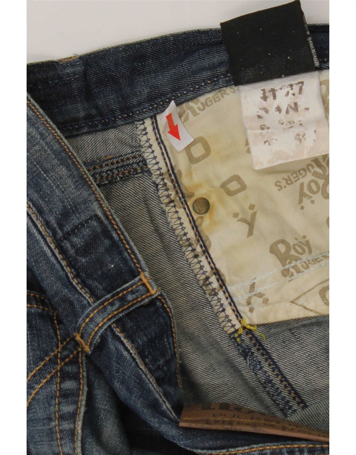 Damskie jeansy slim Roy Rogers W27 L32 Niebieskie bawełniane