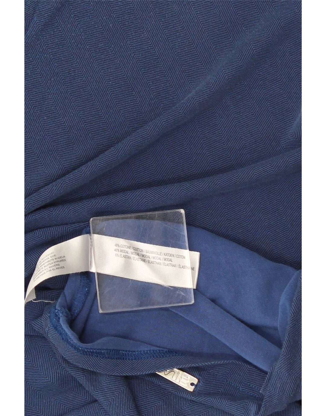 T-shirt męski Fila Top XL, niebieska, bawełniana w jodełkę