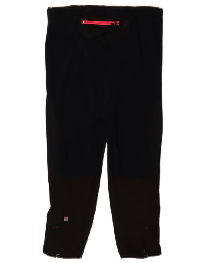 Damskie legginsy Capri Sweaty Betty, małe, czarne, z poliamidu