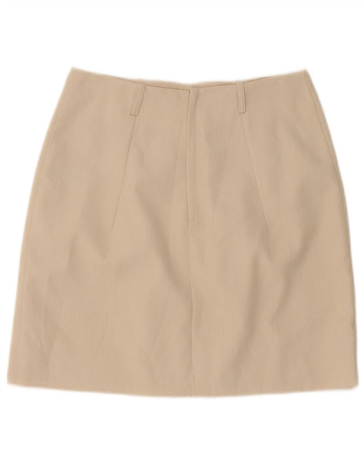Damska spódniczka Mini Sport Staff IT 42 Medium W32 Beżowy Rayon