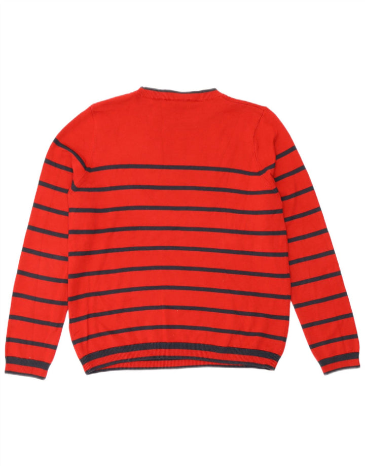 Marks & Spencer Damski sweter z okrągłym dekoltem, UK 14, duże czerwone paski
