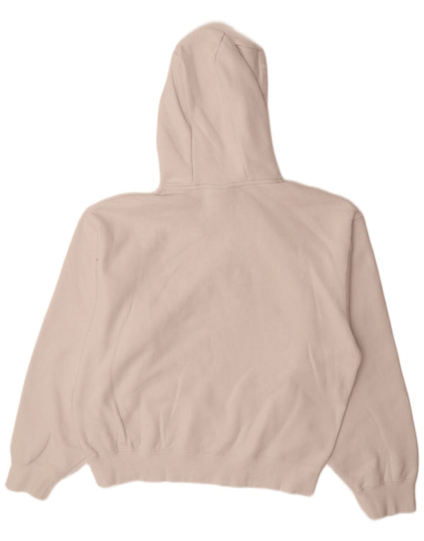 Damski sweter oversize z kapturem Ellesse UK 14, duży, biały, bawełniany