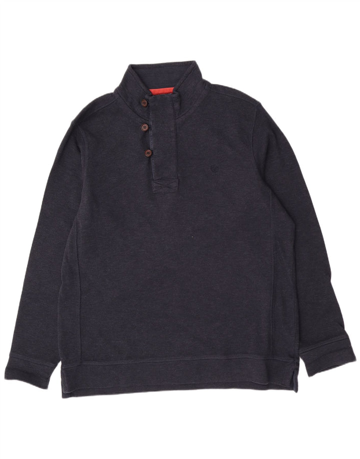 Męski sweter zapinany na guziki Fat Face XL Granatowy, bawełniany klasyk