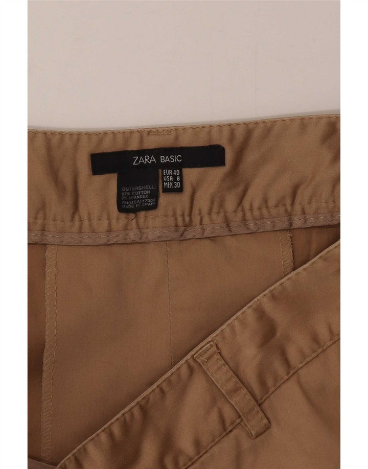 Spódnica damska Zara w kształcie litery A EU 40 Medium W30 Beżowa bawełna