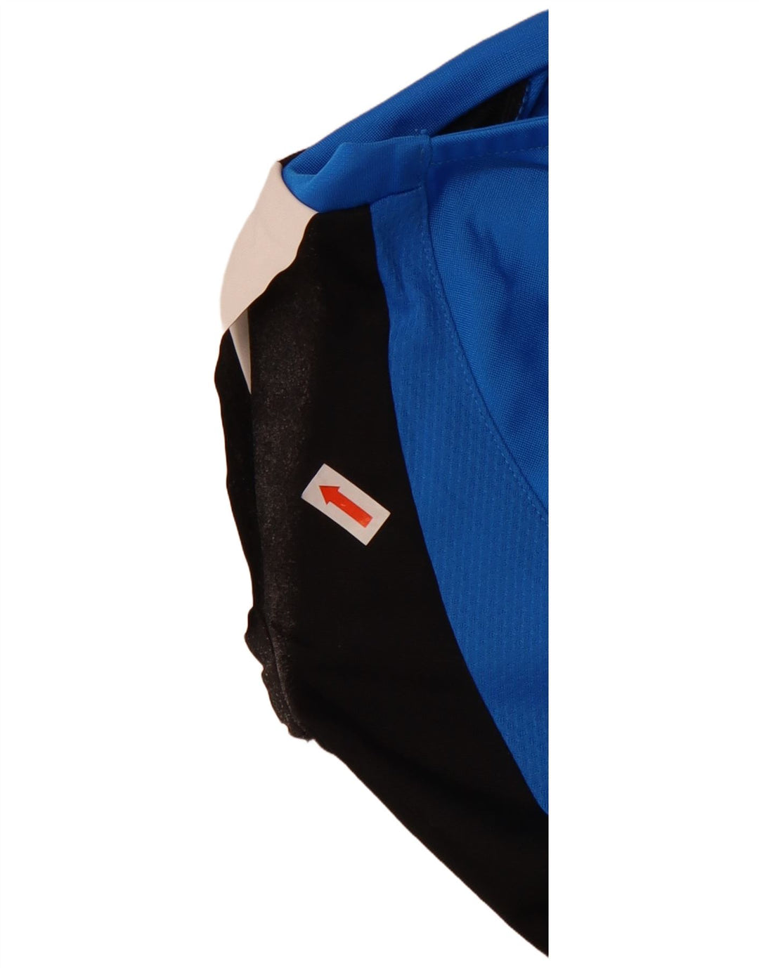 Męska koszulka Puma z długim rękawem, mała, niebieska, z blokami kolorów, poliestrowa