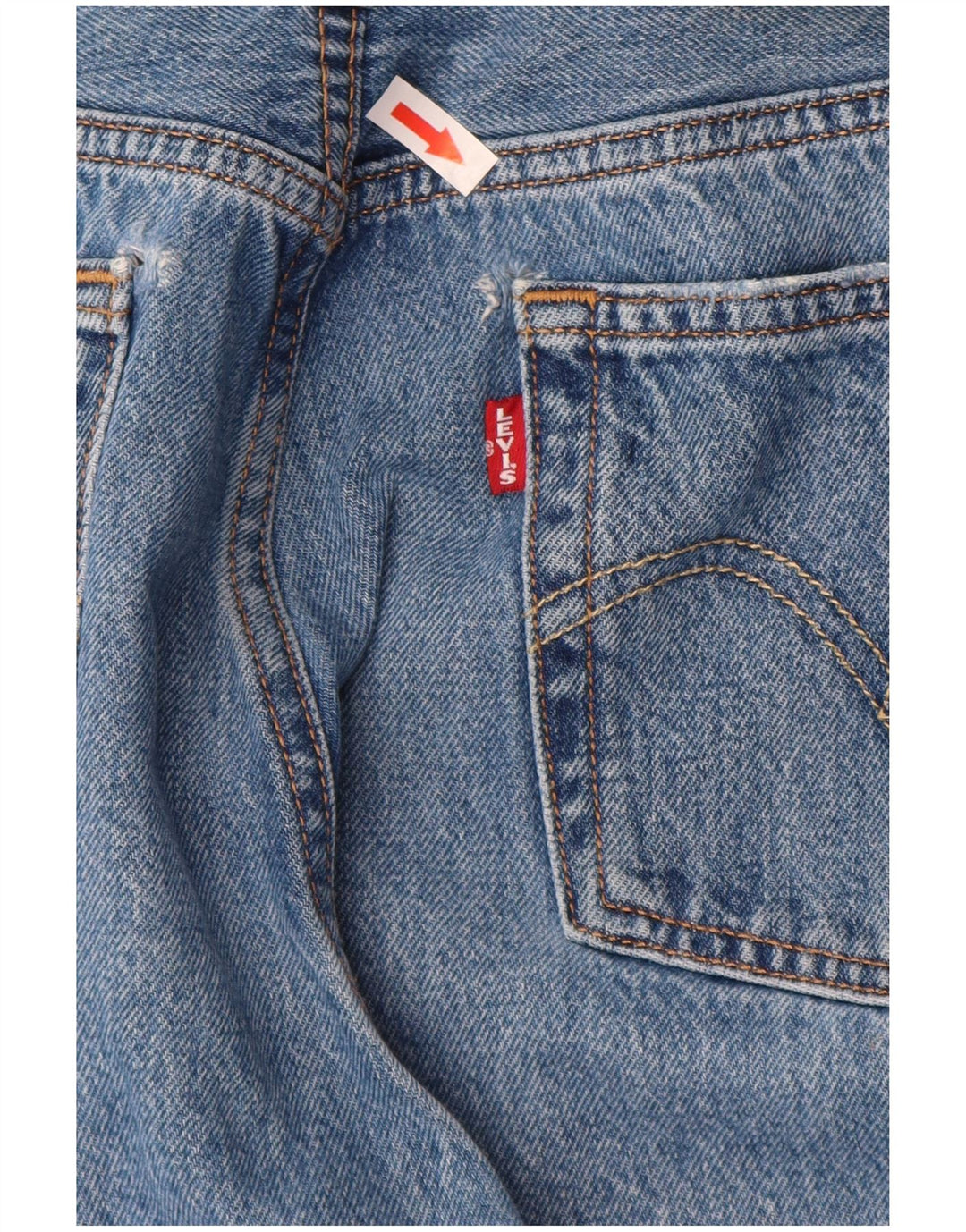 Damskie jeansy Levi's 501 Straight W30 L30 Niebieskie