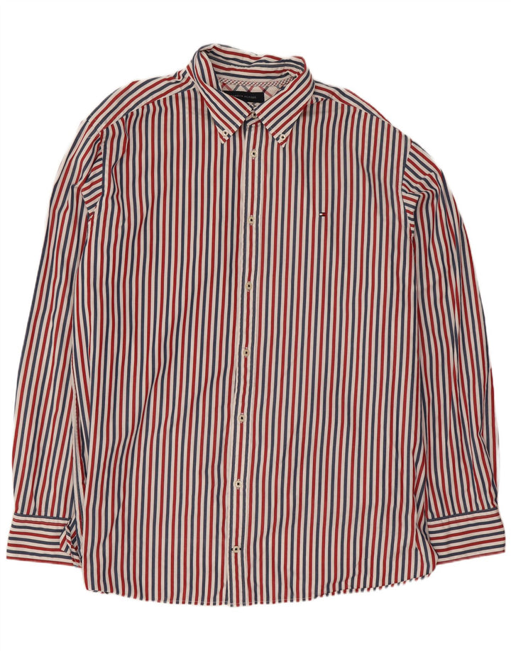 Koszula męska Tommy Hilfiger 3XL, wielokolorowa, bawełniana w prążki