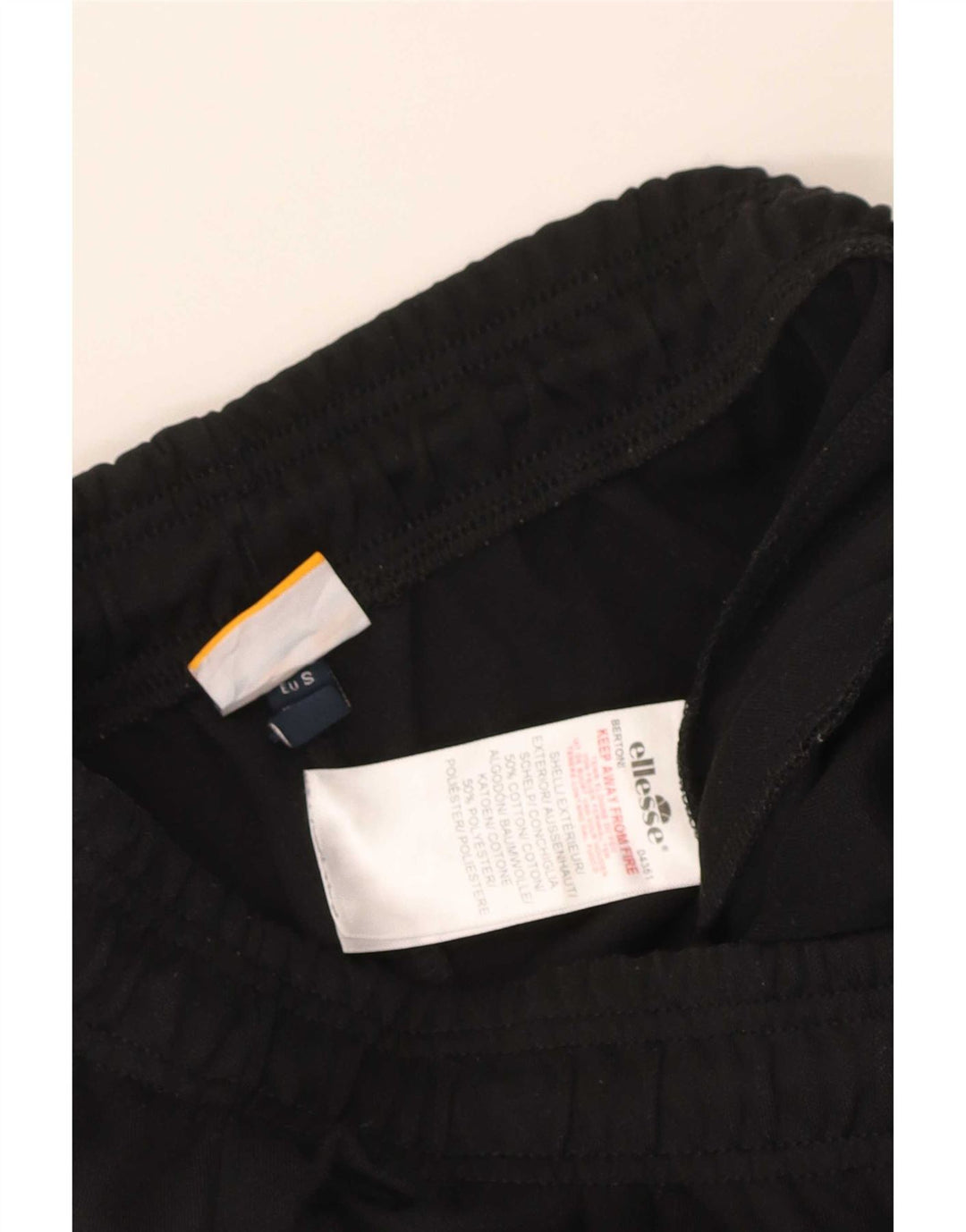 Męskie spodnie dresowe Ellesse Joggers Small, czarne, bawełniane