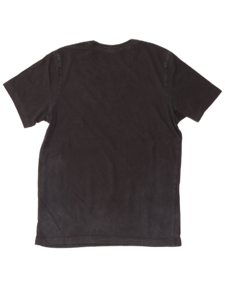 Męski T-shirt z grafiką NIKE Top, średni czarny, bawełniany