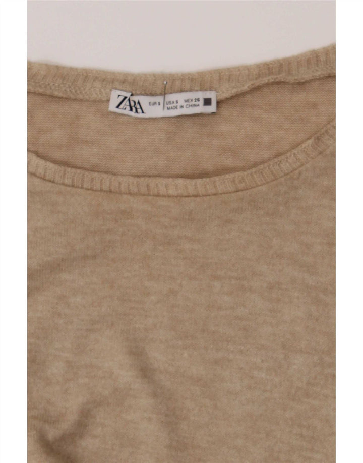 Damska kamizelka Zara Top UK 10 Small Beige Flecked