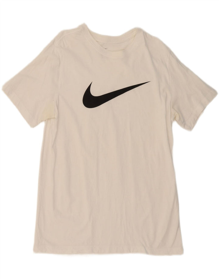 NIKE Mens Graphic T-Shirt Top Large White Vintage Nike and Second-Hand Nike from Messina Hembry 