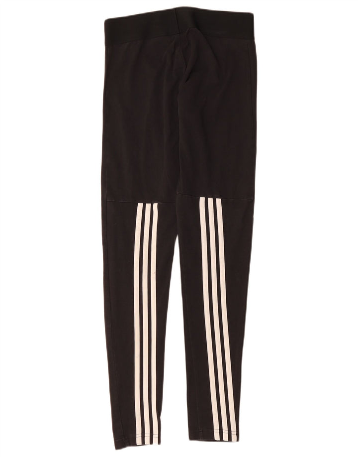 Legginsy damskie ADIDAS UK 8/10, małe, czarne, bawełniane