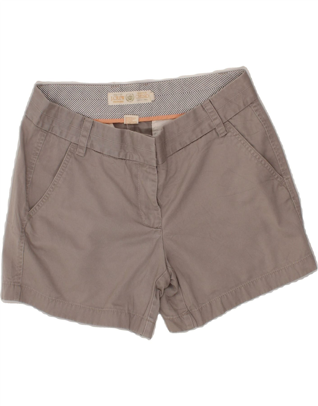 J. CREW Womens Classic Fit Chino Shorts US 6 Medium W30 Grey Cotton Vintage J. Crew and Second-Hand J. Crew from Messina Hembry 