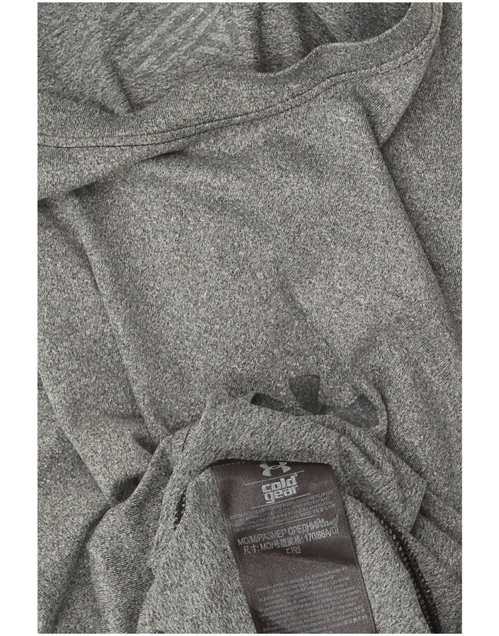 Męska koszulka Cold Gear z długim rękawem Under Armour, średnioszara, poliestrowa