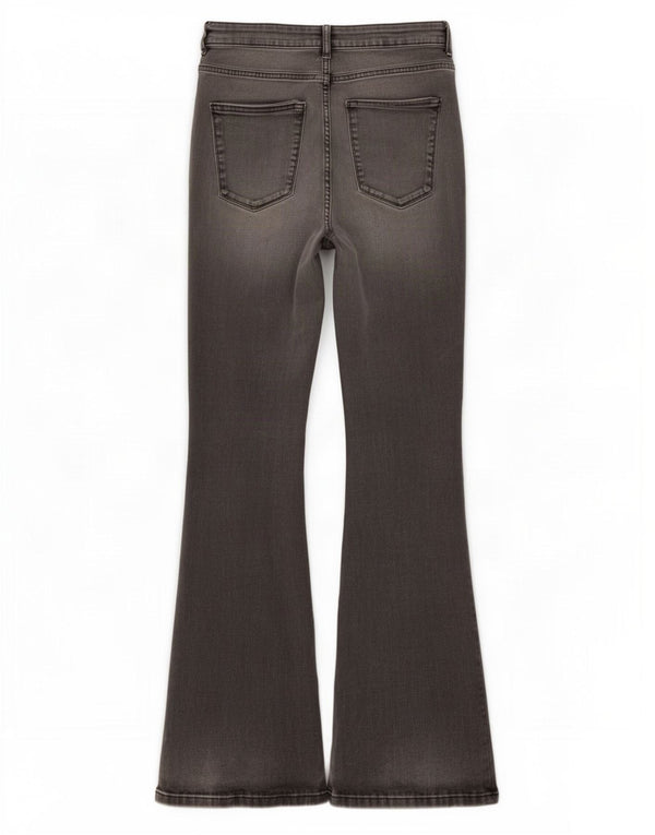 Damskie jeansy Skinny Flared Zara EU 40 Medium W30 L33 Szara bawełna