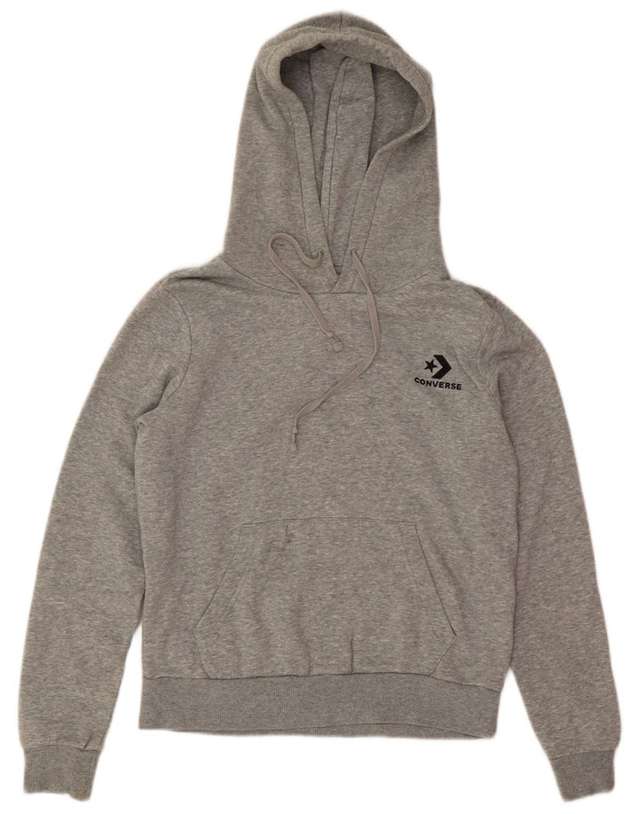 Converse Męski sweter z kapturem, mały, szary, bawełniany