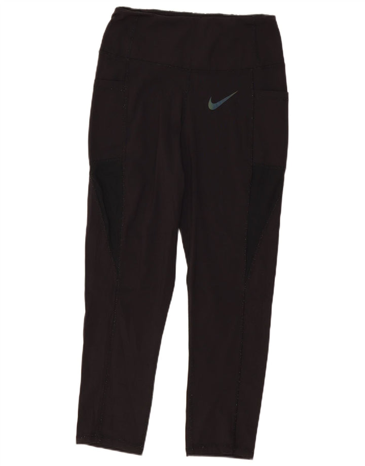 Damskie legginsy Nike Dri Fit UK 18 XL, czarny poliester