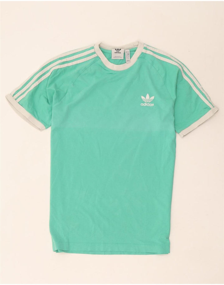 Adidas Męski T-shirt Top Średni Zielony Bawełna