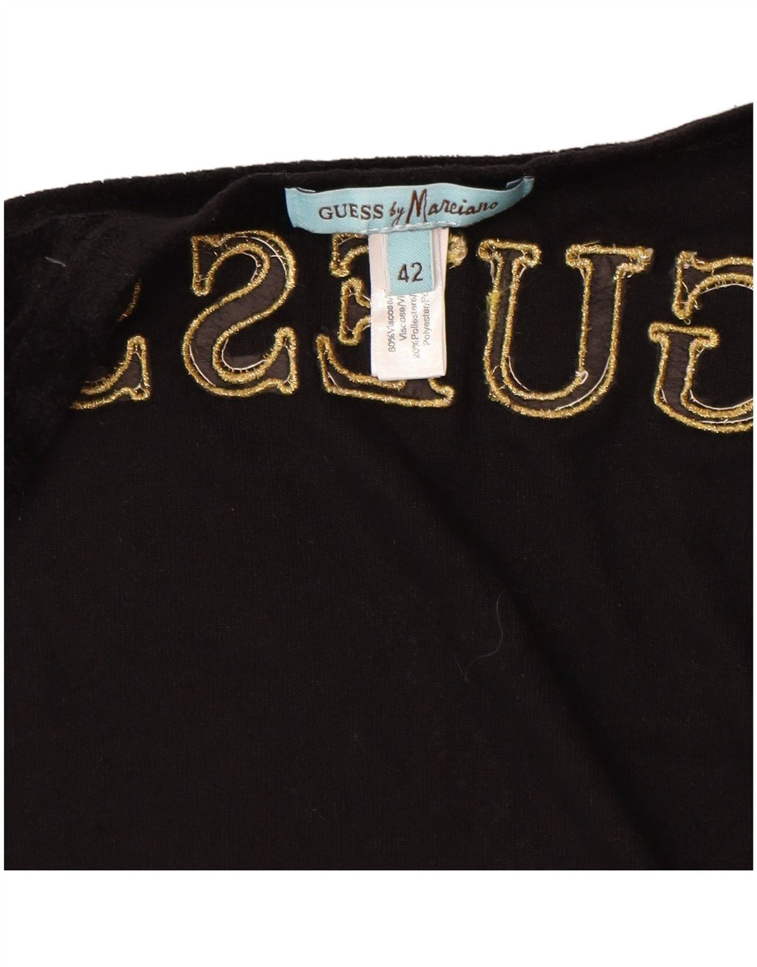 Damski kardigan z grafiką GUESS BY MARCIANO IT 42, średni czarny