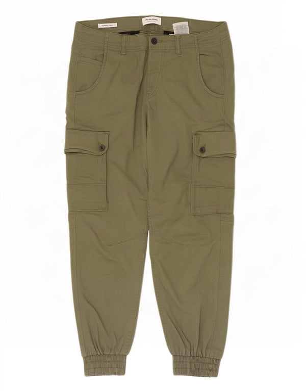 Męskie spodnie cargo Jack & Jones Paul Tapered W30 L26 Khaki Cotton