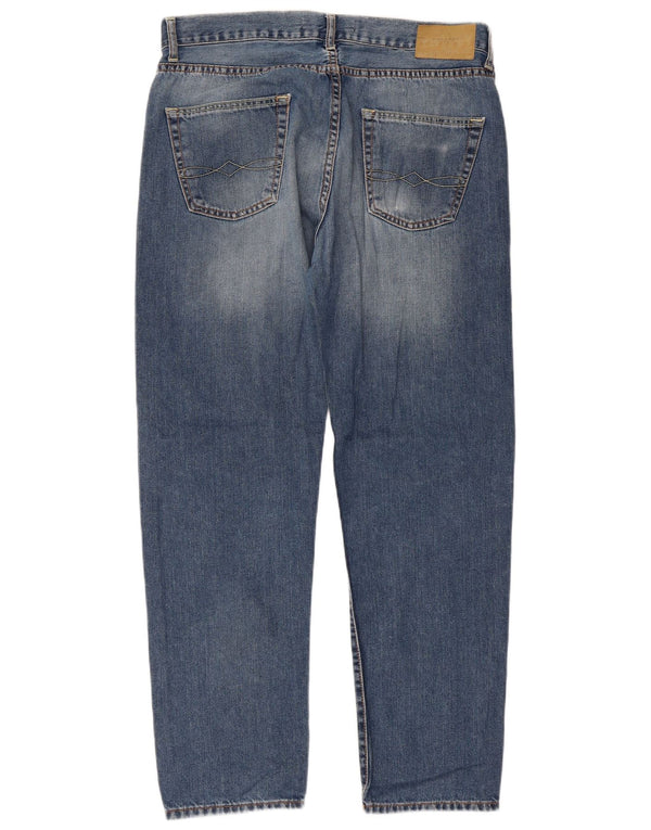 Męskie proste dżinsy Zara EU 44 Large W34 L29 Niebieskie