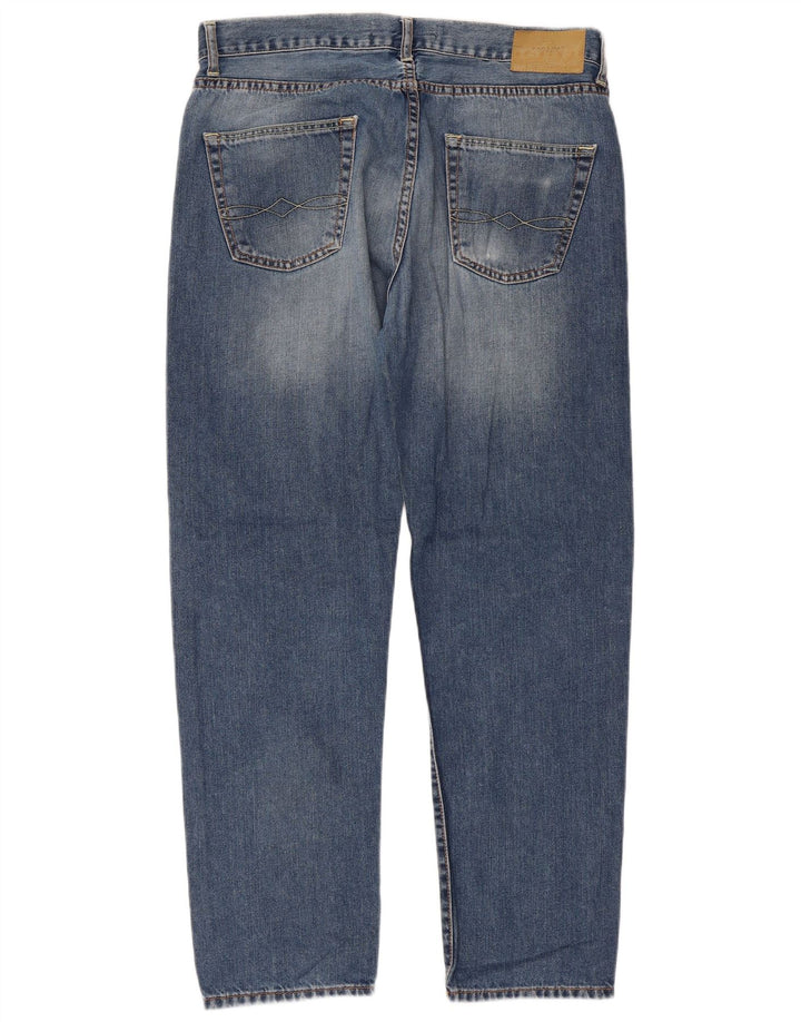 Męskie proste dżinsy Zara EU 44 Large W34 L29 Niebieskie