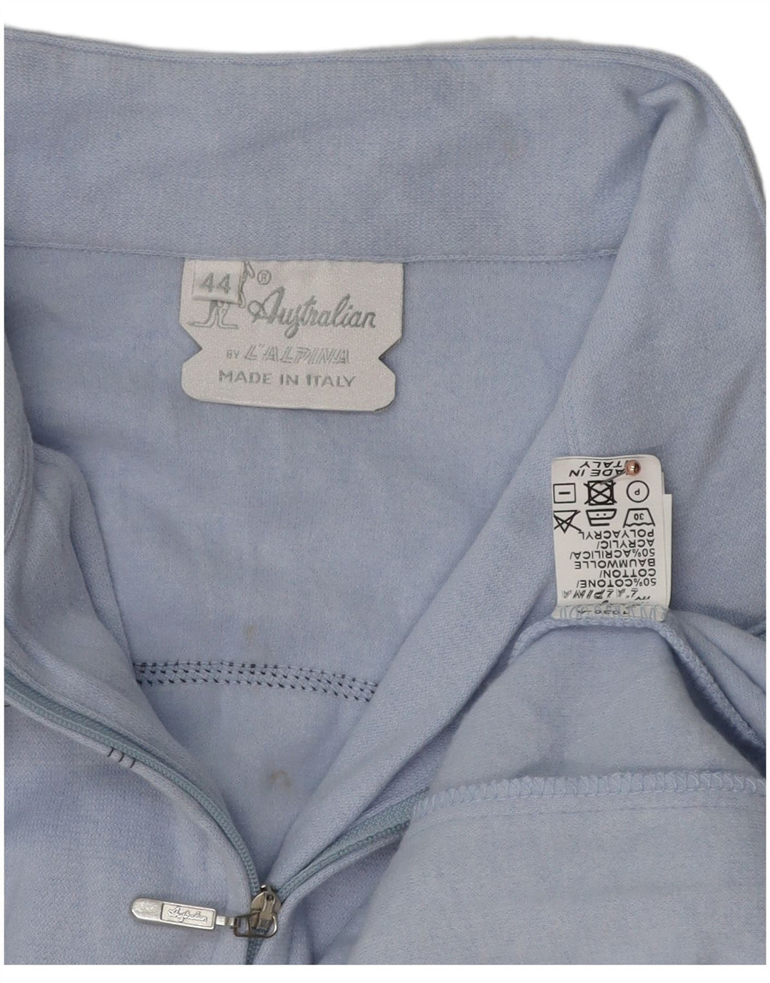 Damska kurtka dresowa z australijskiej kolekcji L'ALPINA IT 44 w średnie niebieskie paski