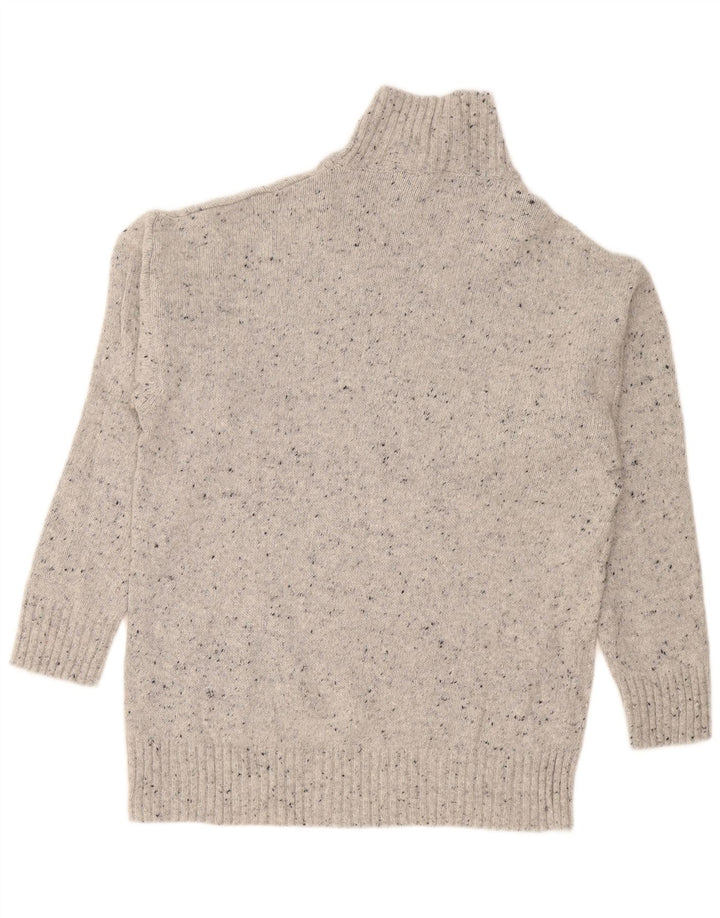 Damski sweter oversize z golfem Zara UK 10 Small Grey Flecked