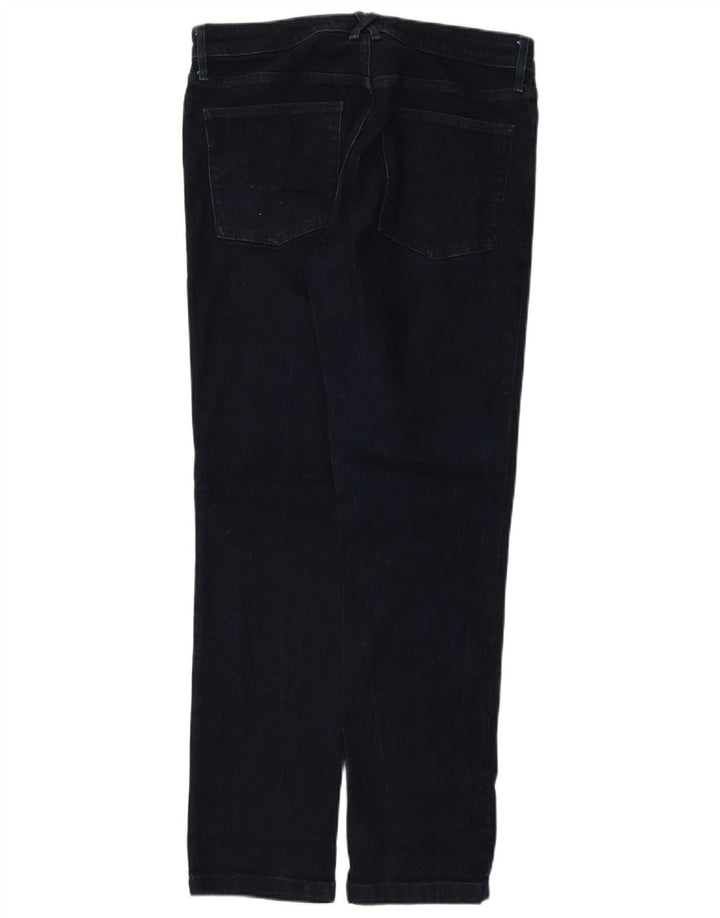 Damskie proste dżinsy White Stuff UK 12 Medium W32 L30 Granatowa bawełna