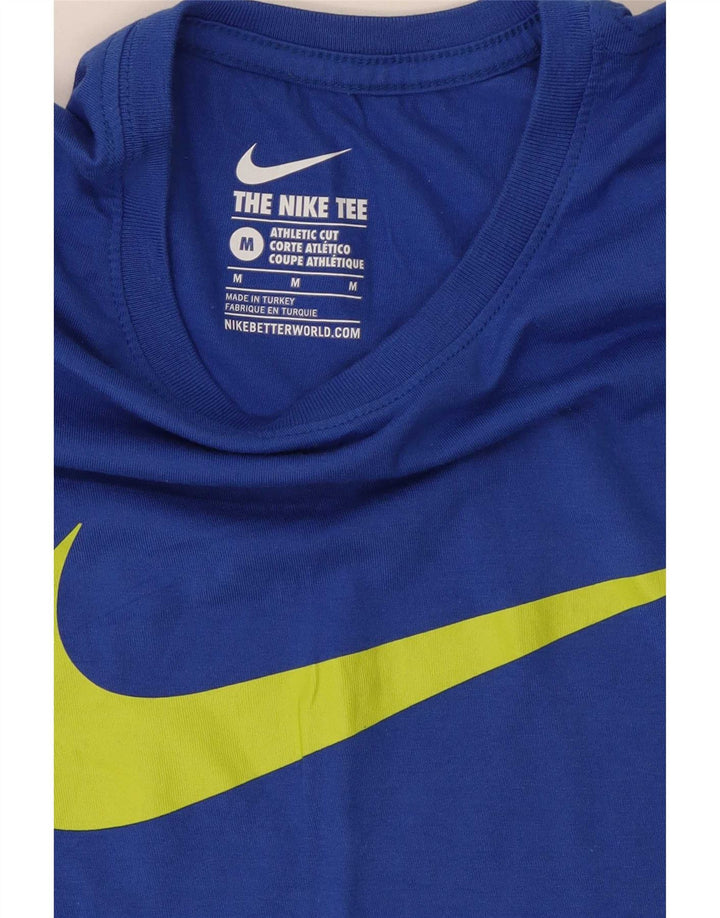 Męski T-shirt Nike Athletic Fit Graphic Top, średni niebieski