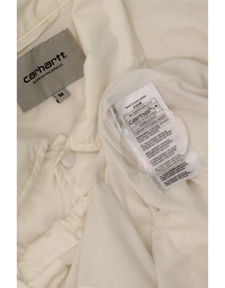 Męska kurtka przeciwdeszczowa Carhartt Graphic UK 38 Średni biały nylon