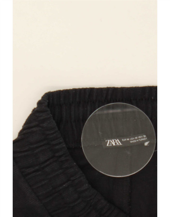 Damskie spodnie dresowe Zara Joggers UK 12 Średni czarny poliester