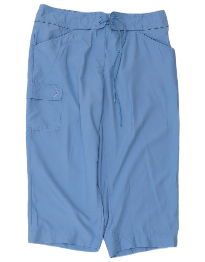 Damskie spodnie Capri Izod US 12 Large W34 L21 Niebieski poliester