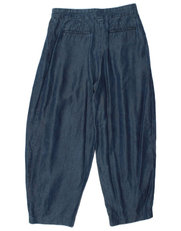 Damskie jeansy z wysokim stanem Armani Exchange US 2 XS W25 L24 Niebieskie