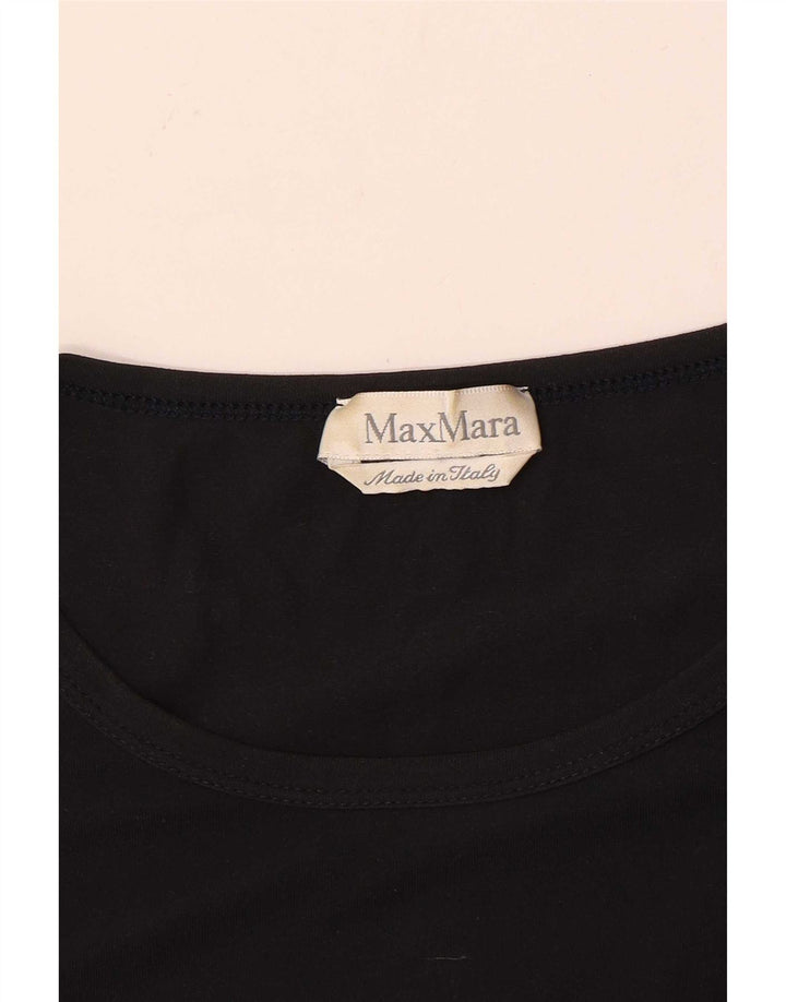 Top damski Max Mara z rękawem 3/4, UK 8, mały, czarny