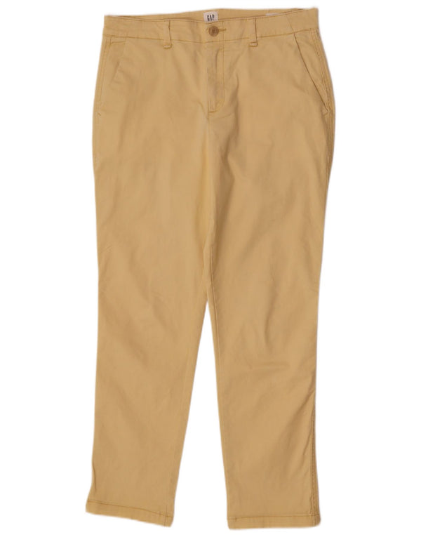 Spodnie damskie Gap Girlfriend Slim Chino US 6 Medium W28 L27 Żółta bawełna