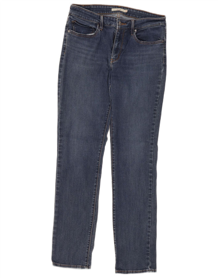 Damskie jeansy Levi's 712 Slim W30 L32 Niebieskie bawełniane