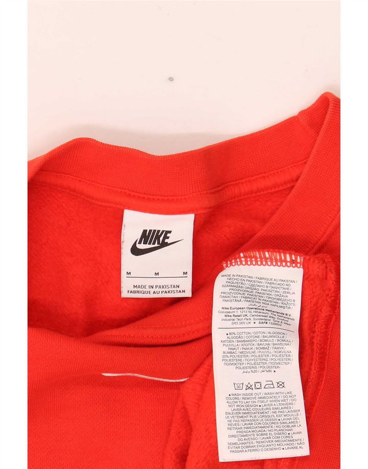 Męska bluza dresowa Nike o luźnym kroju, średnia czerwona, bawełniana