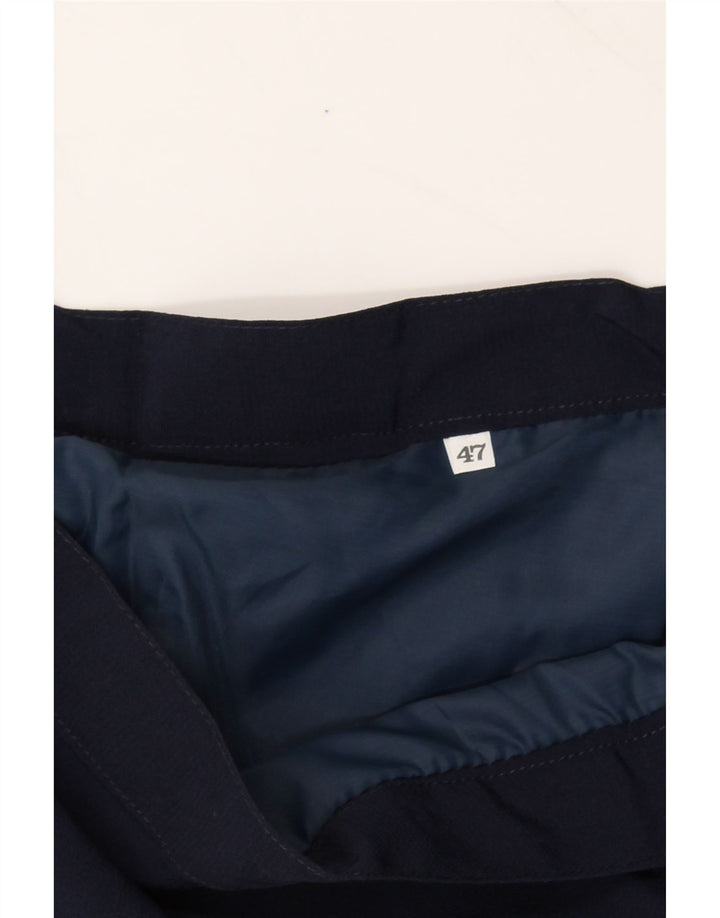 VINTAGE Womens A-Line Skirt IT 47 XL W38 Navy Blue Vintage Vintage and Second-Hand Vintage from Messina Hembry 