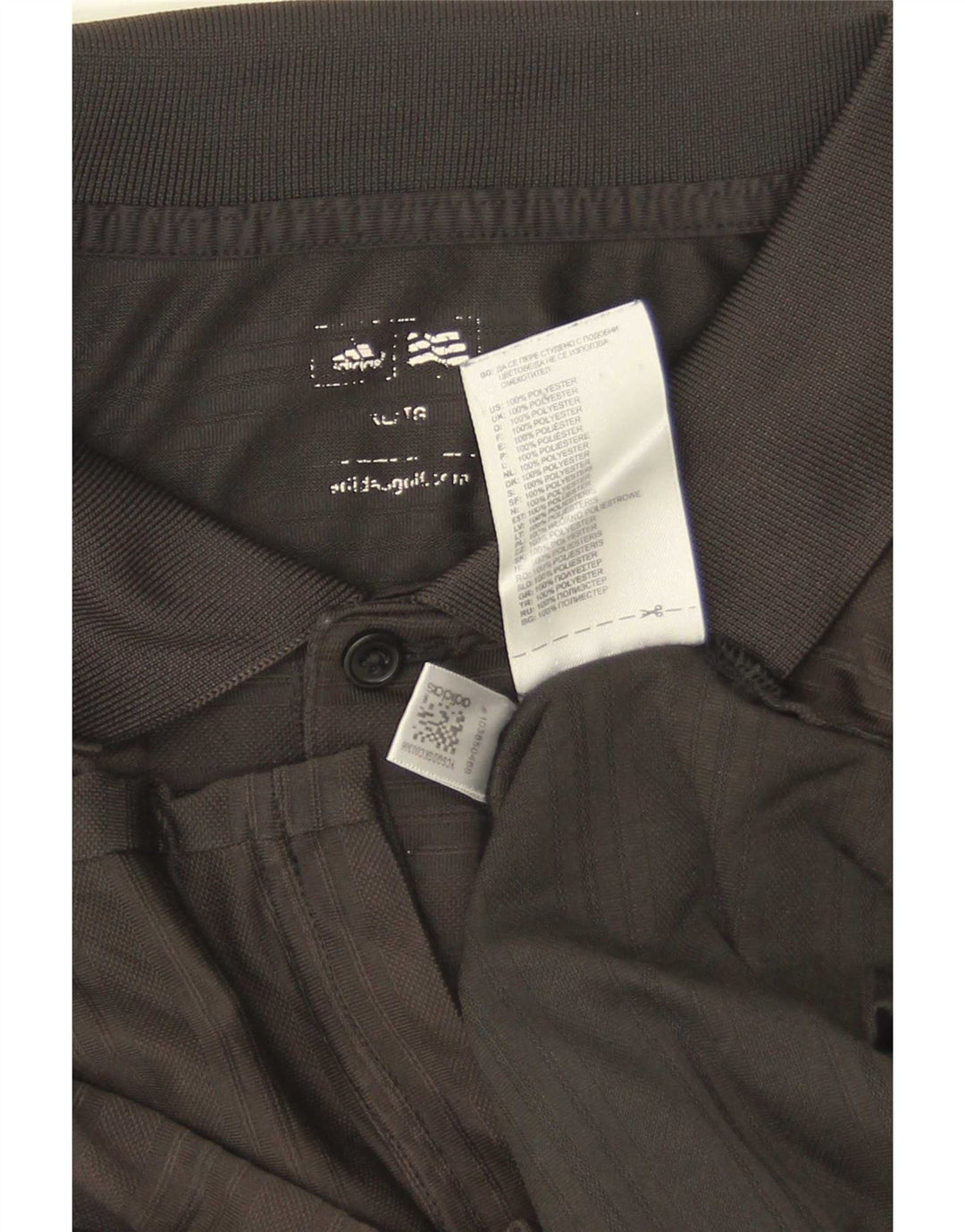 Męska koszulka polo Adidas z długim rękawem XL, czarna, poliestrowa
