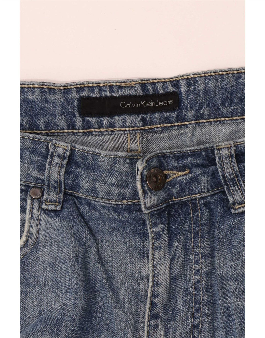 Damskie dżinsy Calvin Klein w trudnej sytuacji W32 L33 Niebieskie