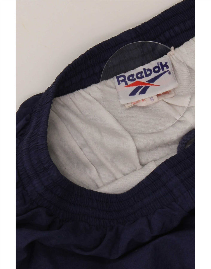 Męskie spodnie dresowe Reebok, małe, granatowe, nylonowe
