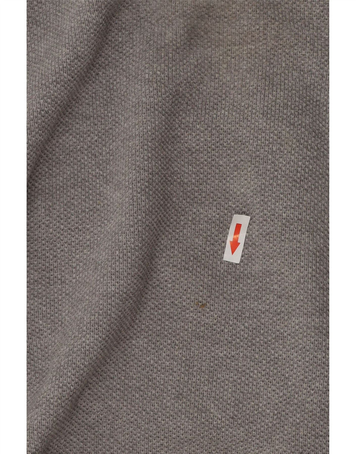 Męski sweter z okrągłym dekoltem Gant 3XL, szara bawełna