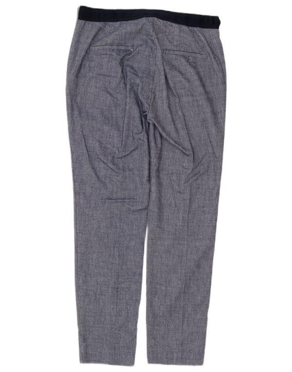 Spodnie damskie Zara Slim Chino Medium W28 L27 Niebieskie bloki kolorów
